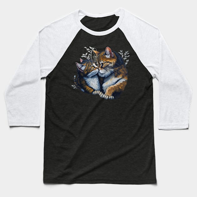 Stay Wild Cat Baseball T-Shirt by SARKAR3.0